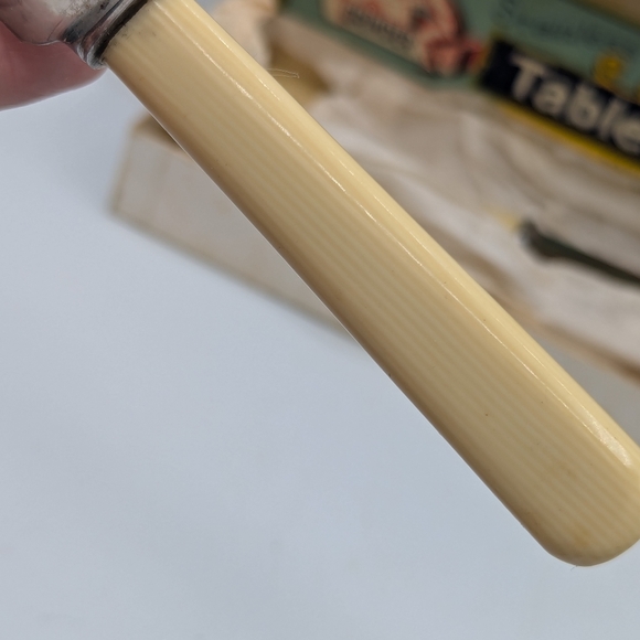 Vintage set of six stainless steel celluloid Dessert cutlery - Herbert Robinson - Picture 2 of 6